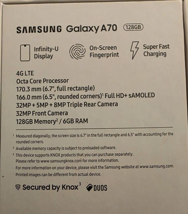 Samsung A 70 duo sim