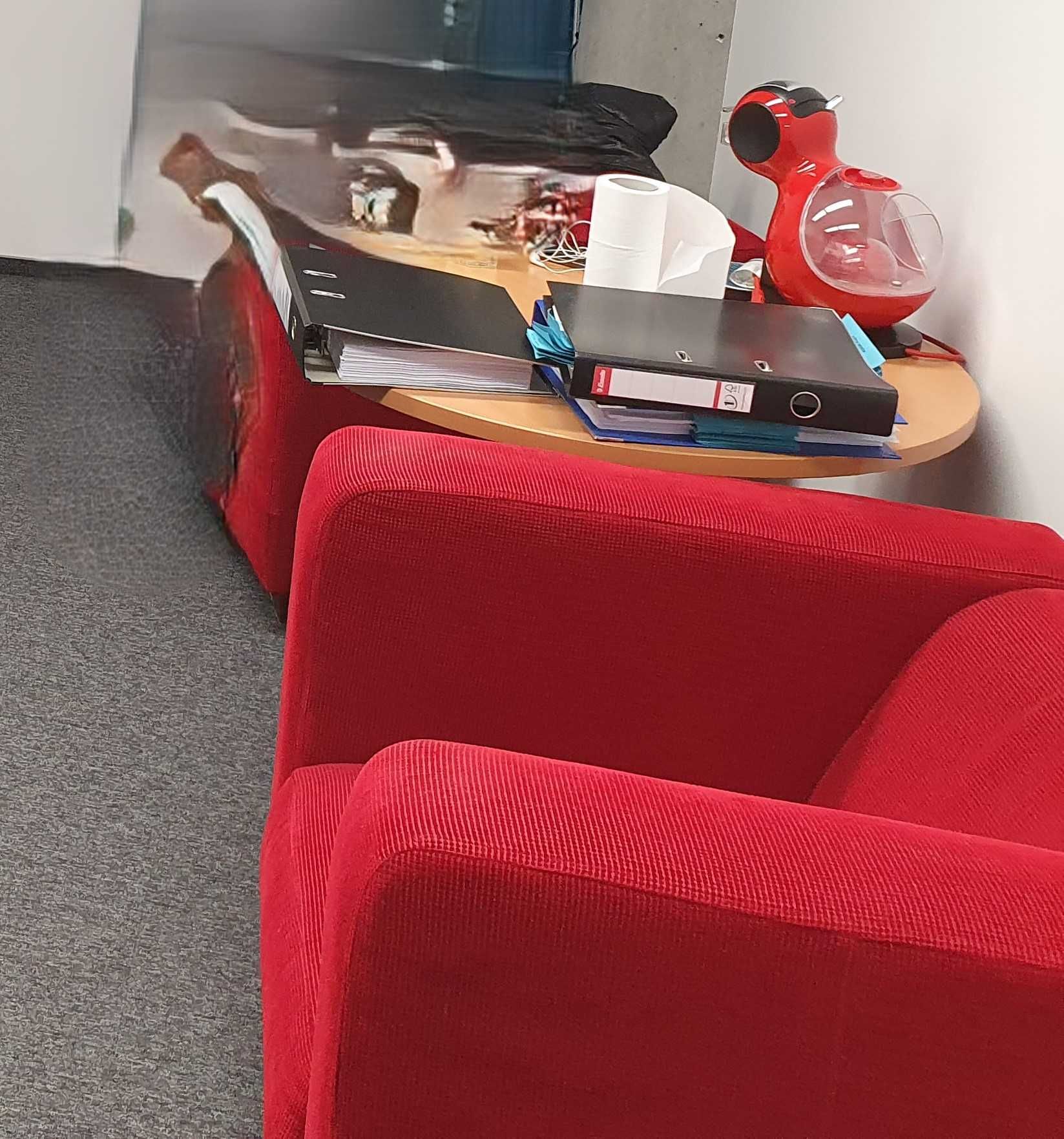 Zestaw mebli kubicznych sofa i 2 fotele