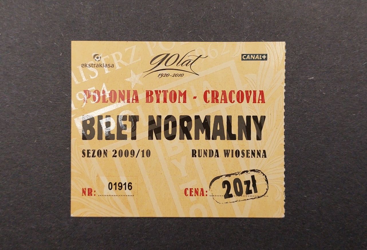 Bilet - Polonia Bytom vs Cracovia