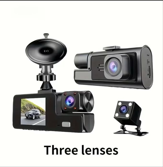 3-канальна відеокамера для автомобіля