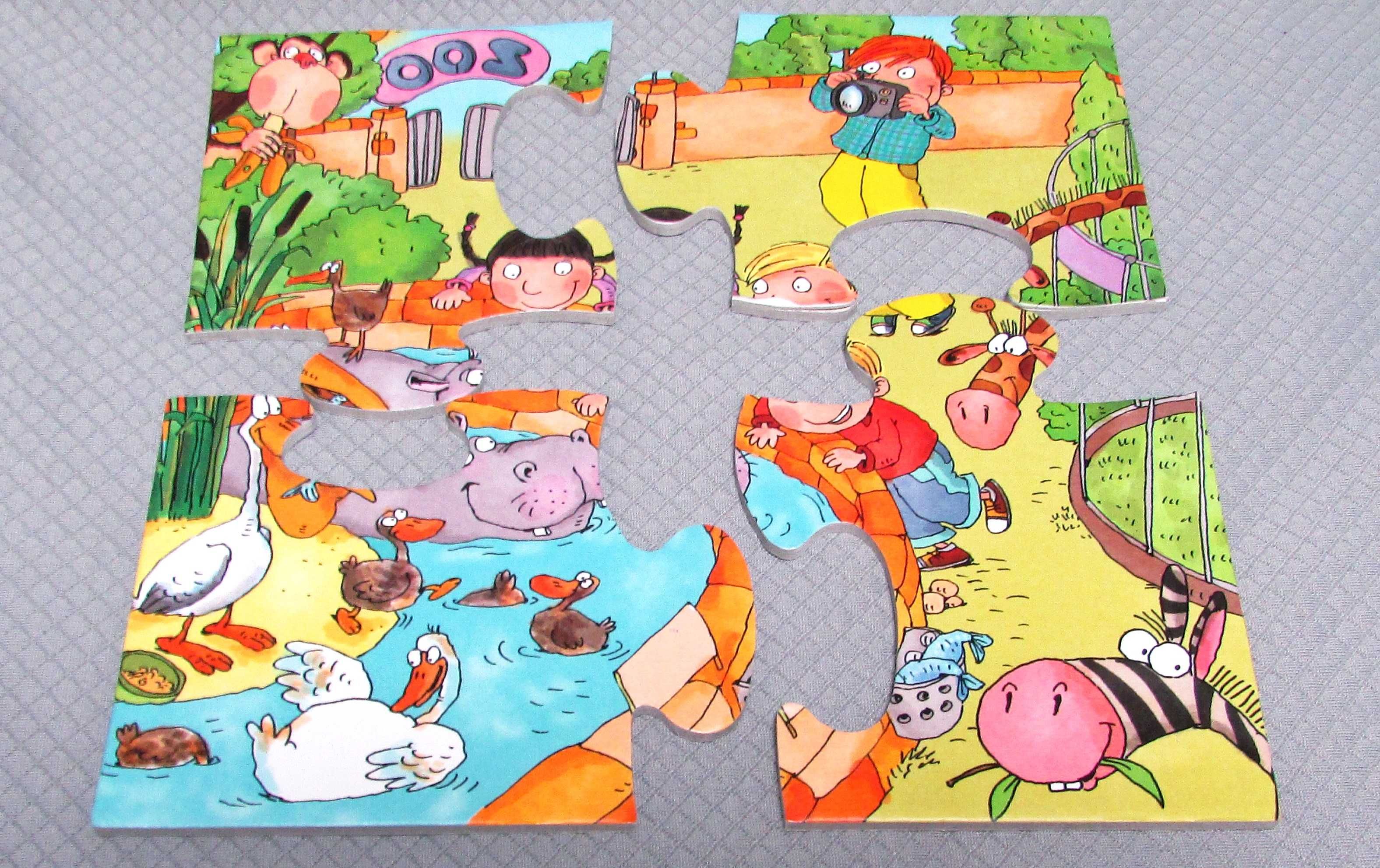 4w1 puzzle dzień przedszkolaka trefl grube