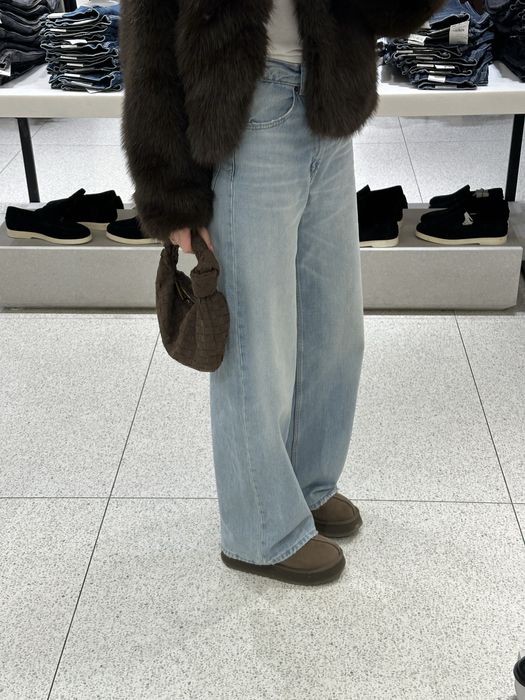 Блакитні джинси Zara extra wide leg baggy