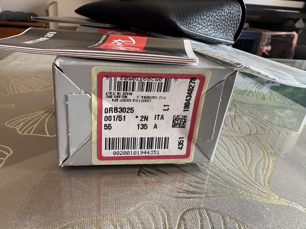 Okulary Ray Ban damskie zlote oryginalne nowe
