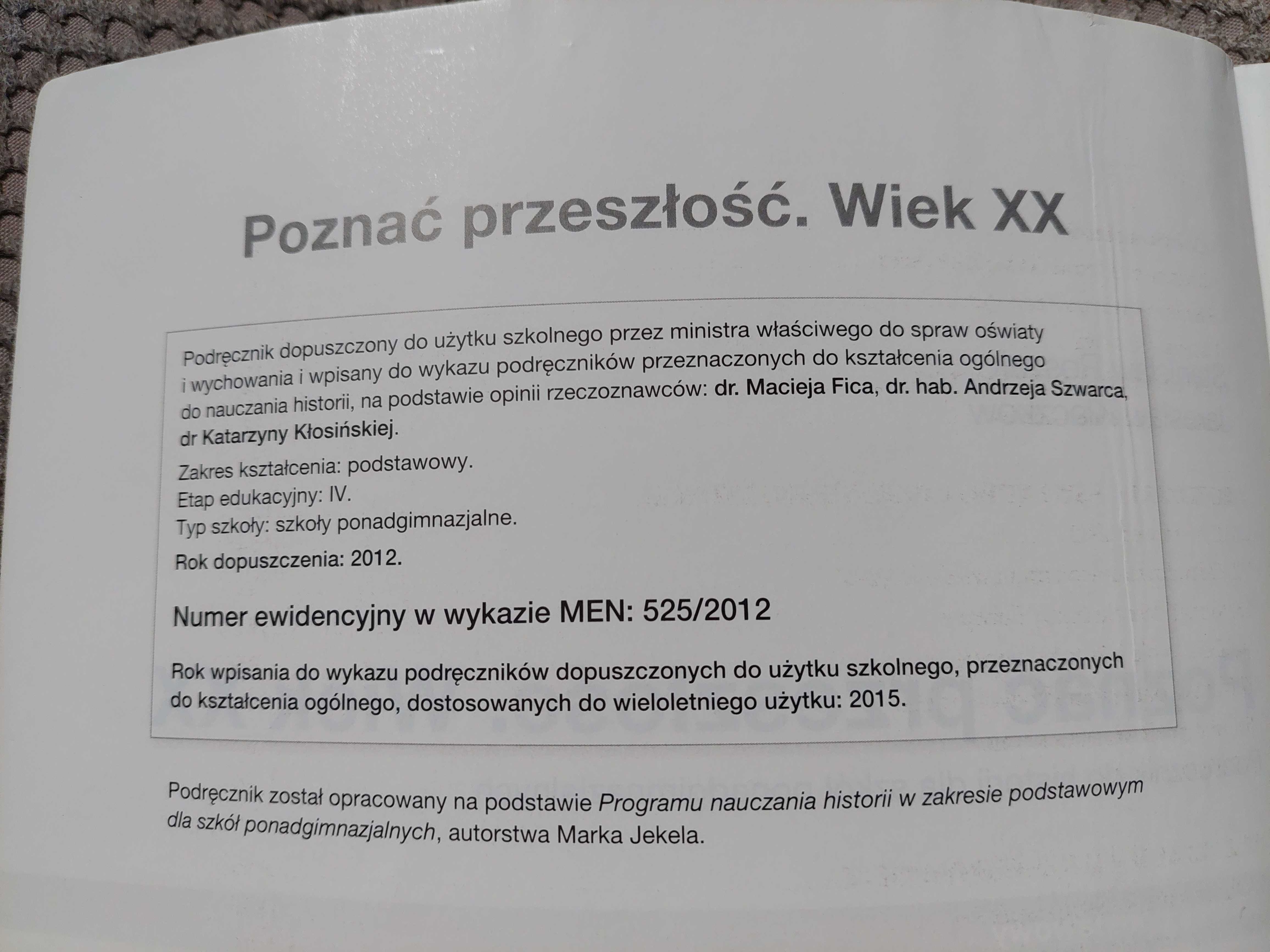 "Poznać przeszłość. Wiek XX"