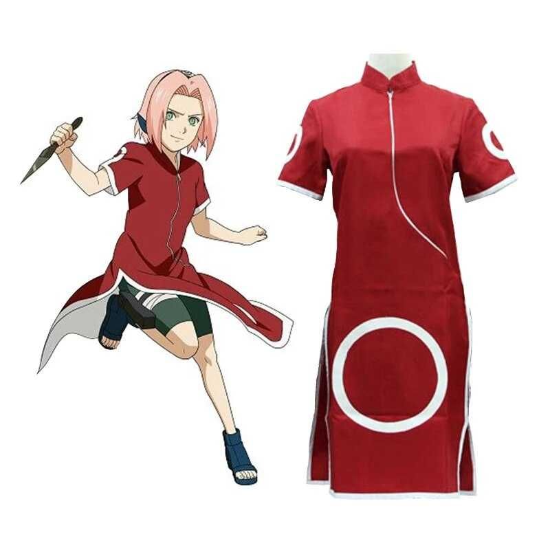 Cosplay Sakura Haruno Naruto anime Nowy rozmiar M