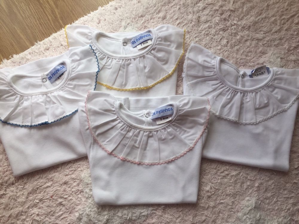 Camisas de gola 2 anos menina