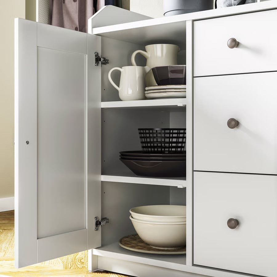 Aparador IKEA HAUGA - Branco - 140x84 cm