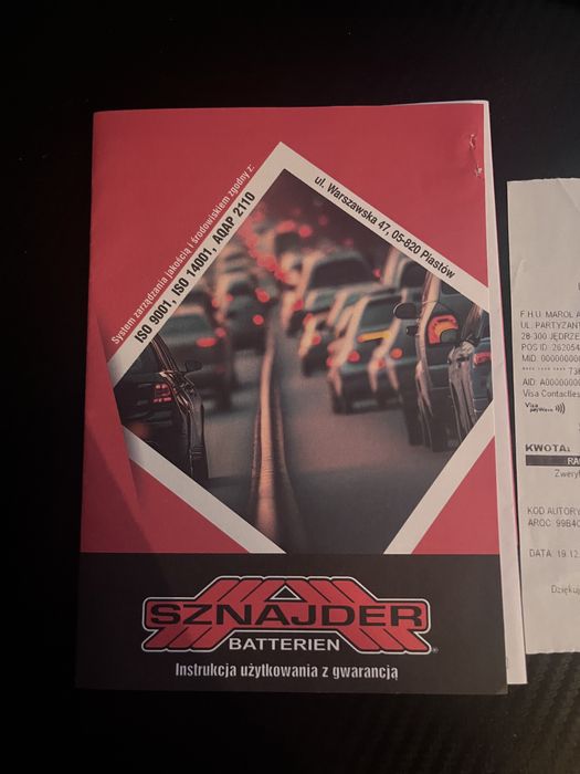 Akumulator Samochodowy NA GWARANCJI Sznajder 60Ah 520AEN