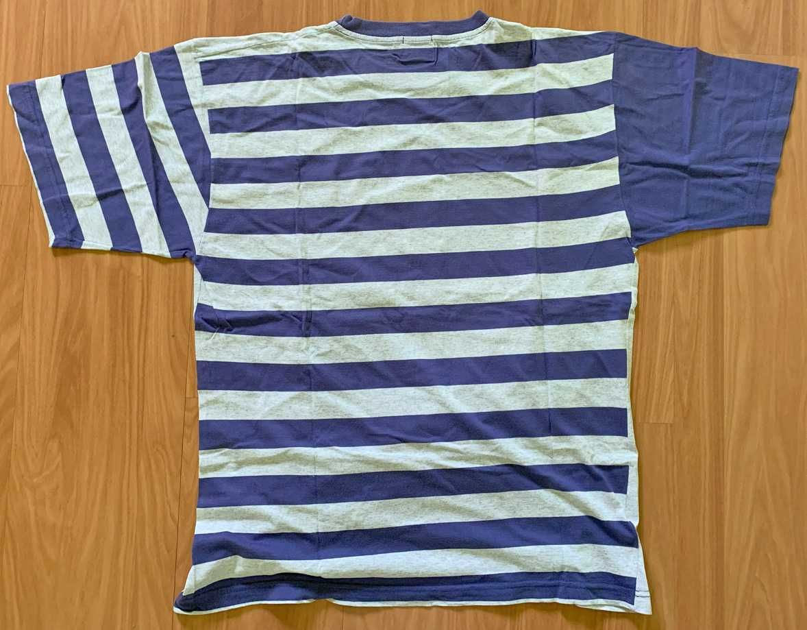 T-Shirt de Adulto Unissexo, Cinza/Azul, como Nova