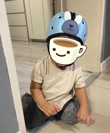 KASK OCHRONNY do nauki chodzenia raczkowania dla niemowląt 40-52 cm
