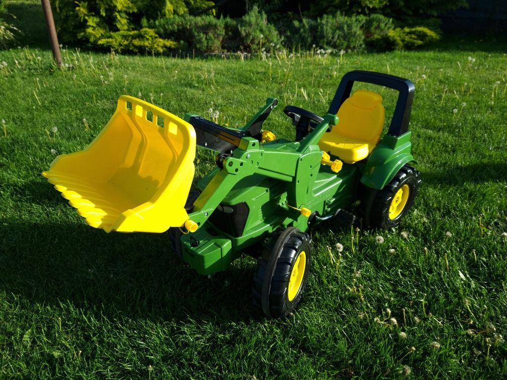 Traktor na pedały ciągnik John Deere 7930 z łyżką ładującą Rolly Toys