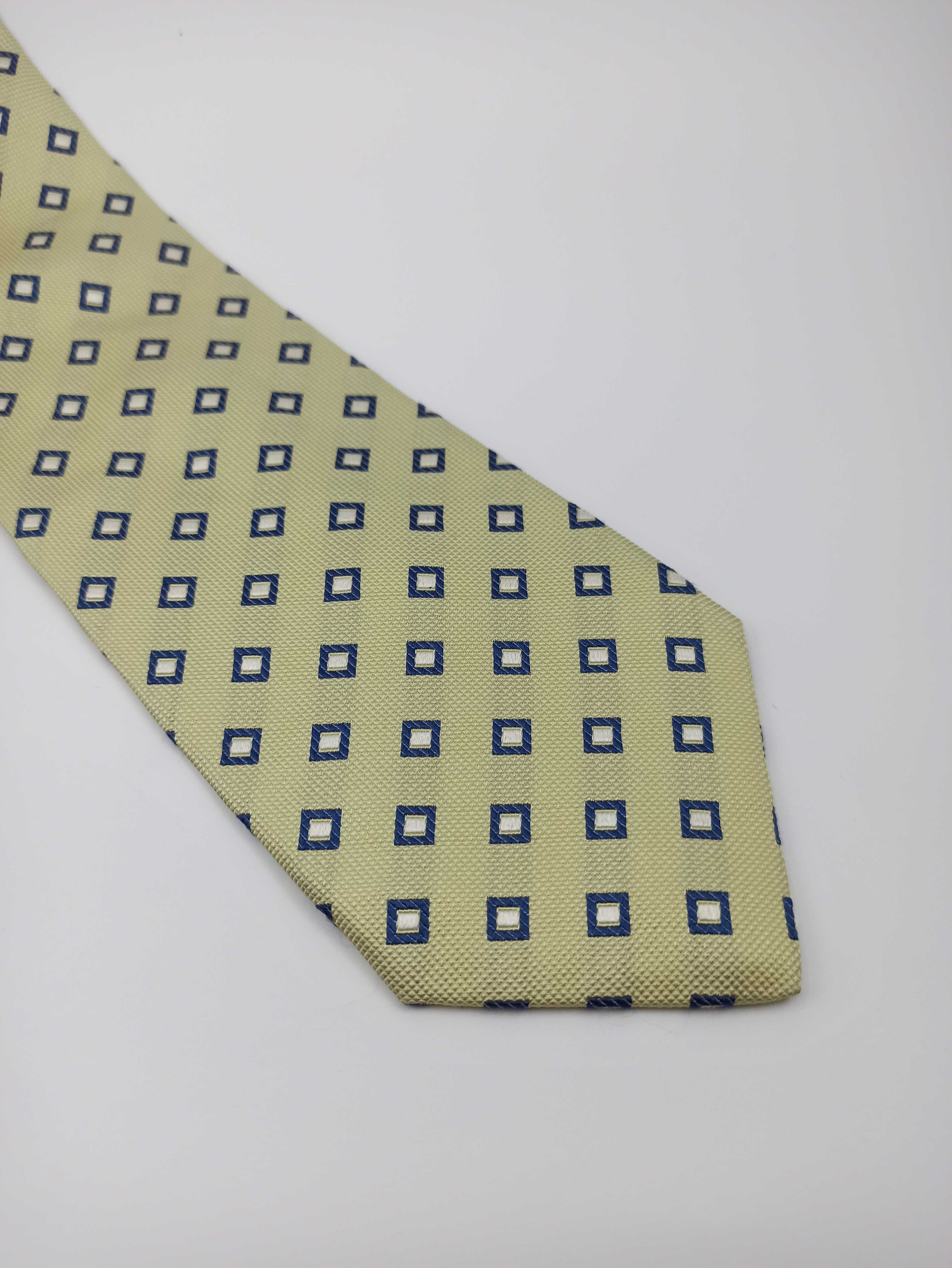 Brooksfield jedwabny krawat geometryczny