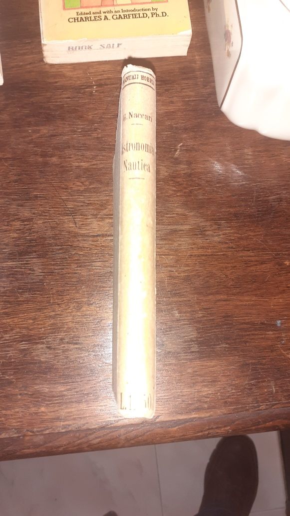 Astronomia Nautica livro raro Manuali Hotpli 1922