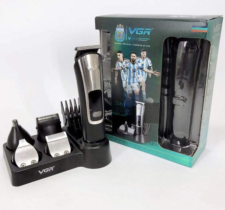 Машинка для стрижки, тример, триммер з насадками для волосся, волос