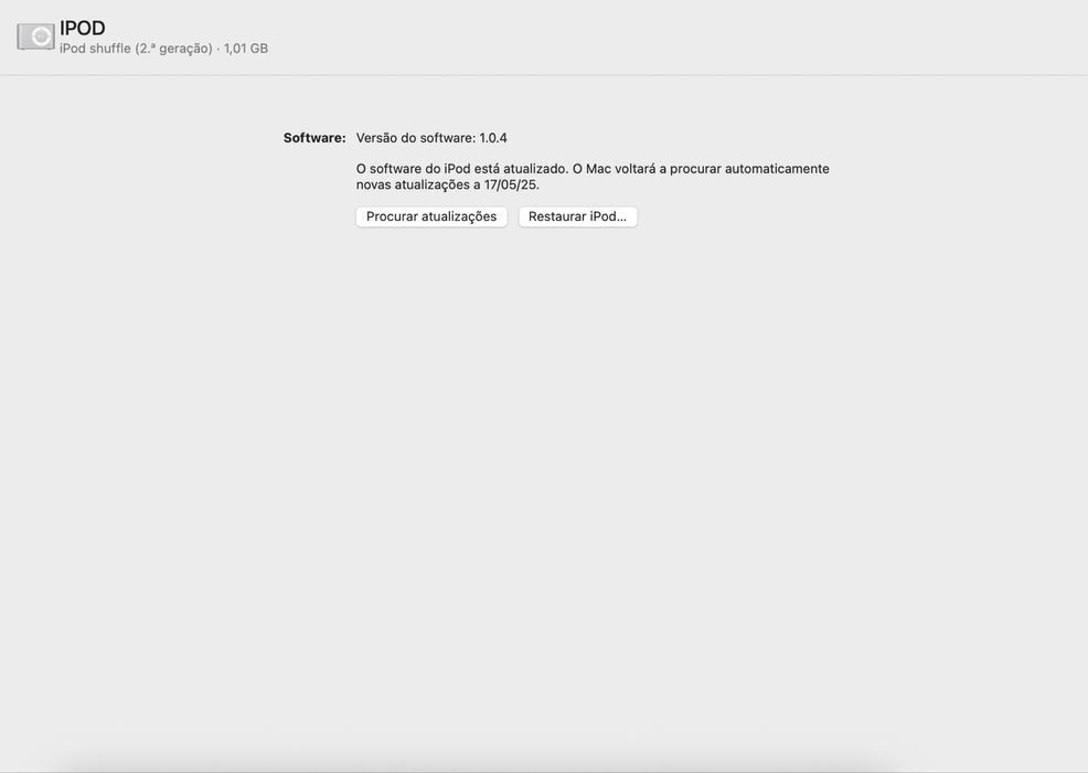 Apple IPOD shuffle 2nd Generation 1GB com Dock