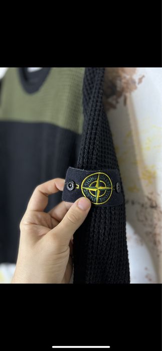 Свитер вязаный кофта Stone Island Винтаж оригинал размер М
