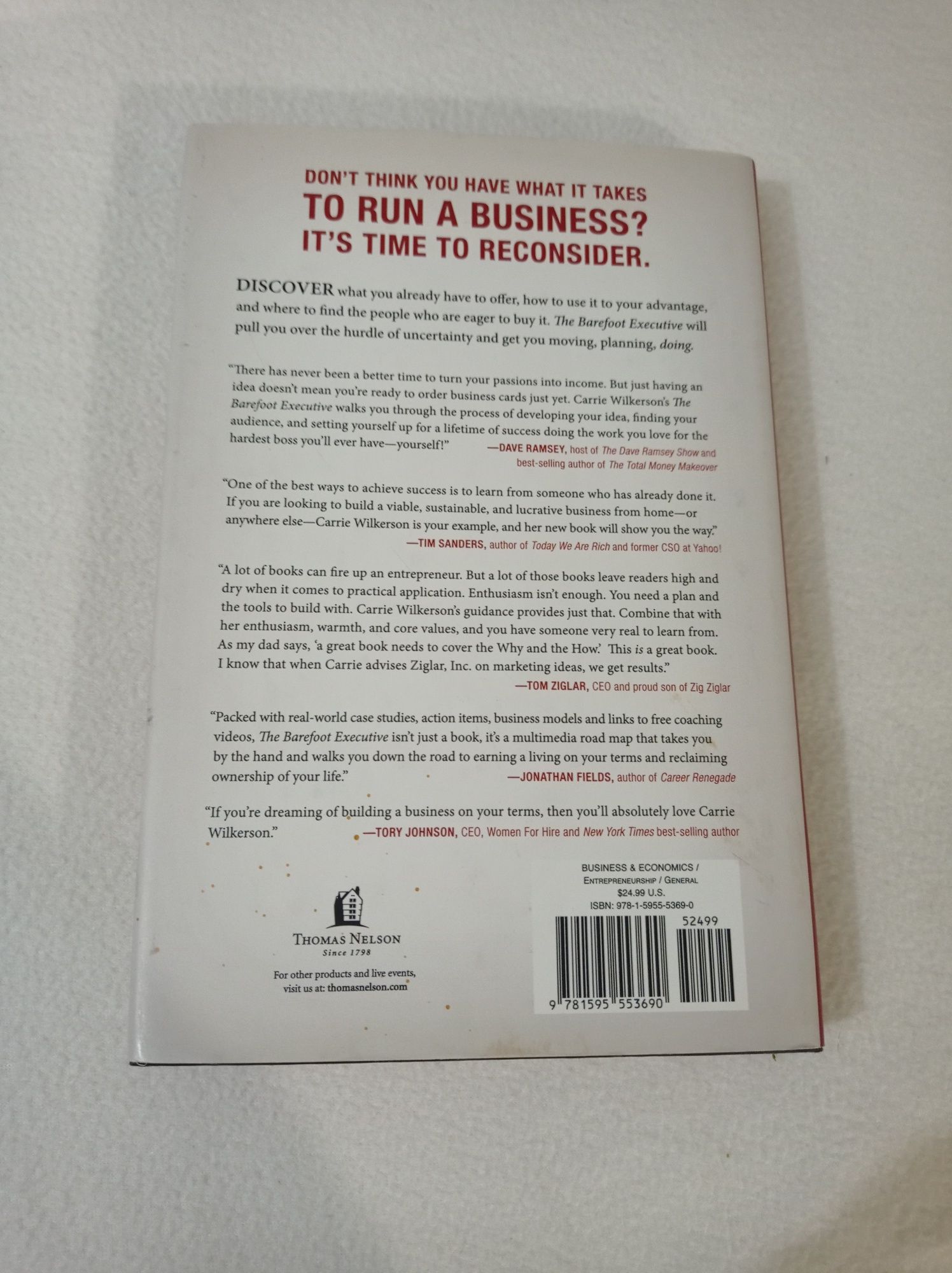 The barefoot executive - Carrie Wilkerson