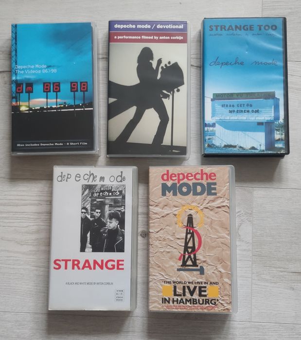 Depeche Mode VHS 5 sztuk Strange Strange Too 101 The Videos 86/98