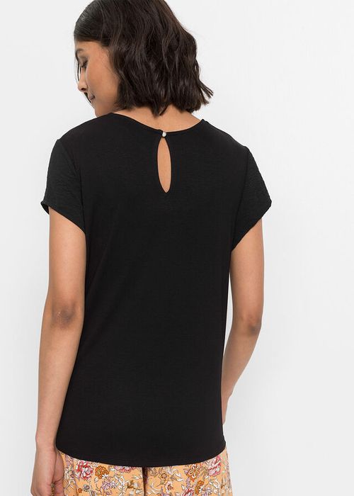 B.P.C czarna bluzka z różnych materiałów r.36/38