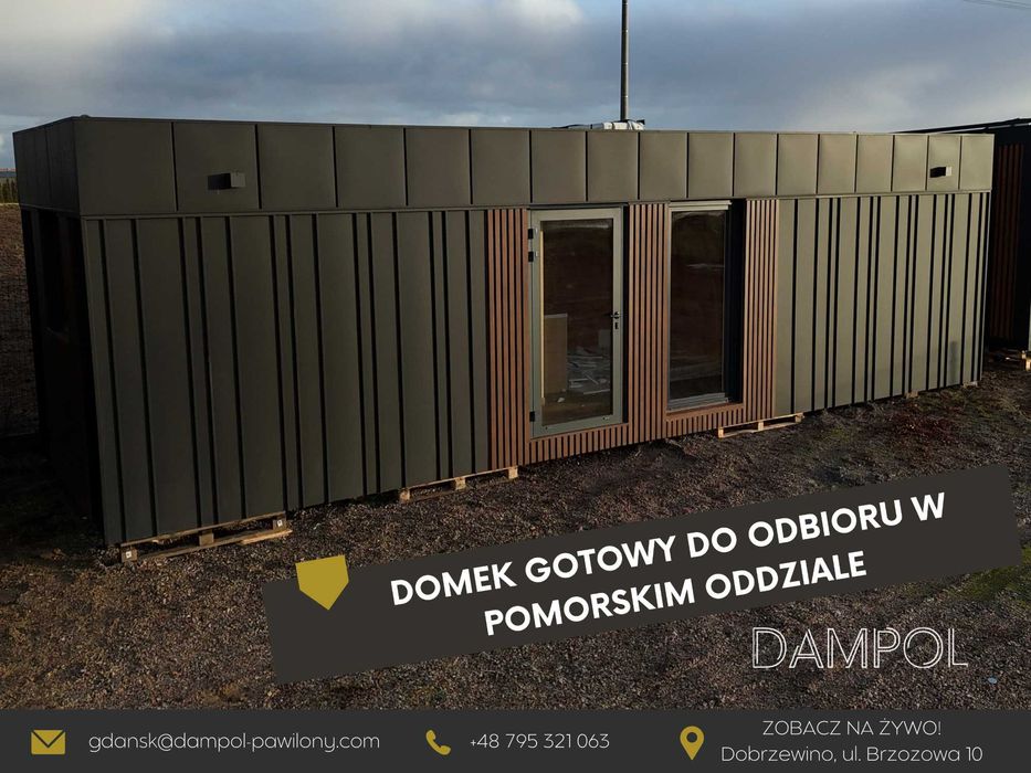 Domek 30m2 bez pozwolenia / modułowy, całoroczny, letniskowy