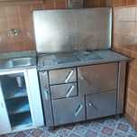 Forno a lenha em aço inox