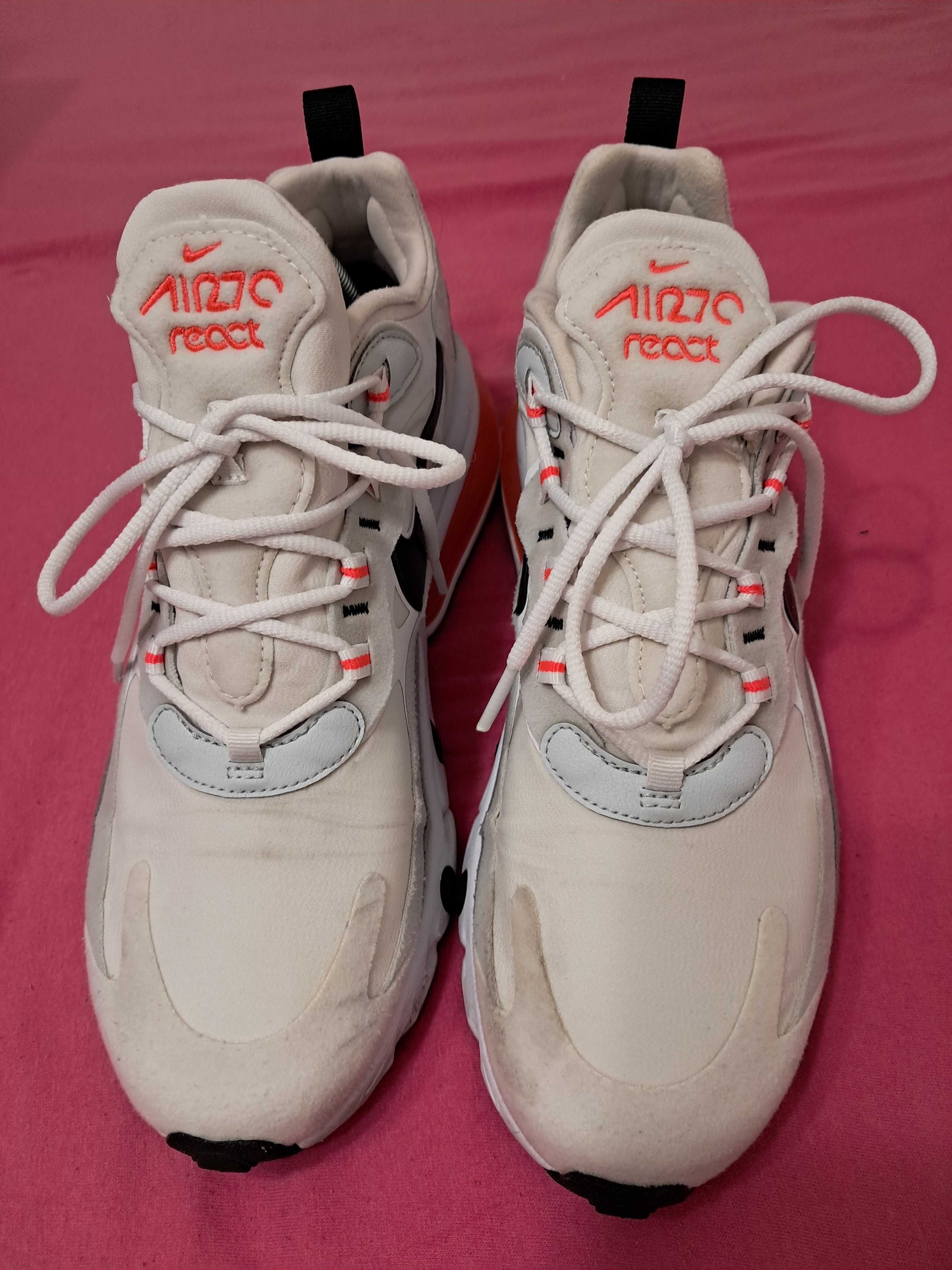 Nike Air Max 270 React Flash White Crimson Black CT1280 meskie 42.5
