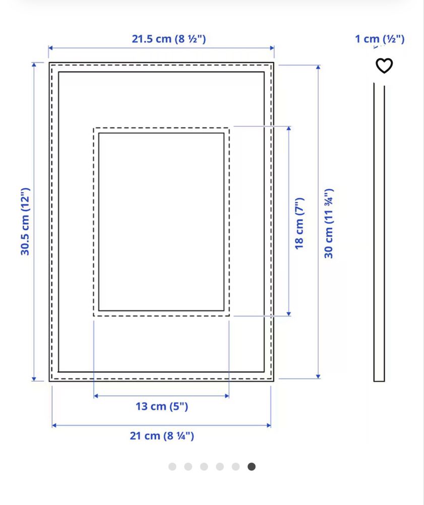Ramka 21x30 ikea Lomviken