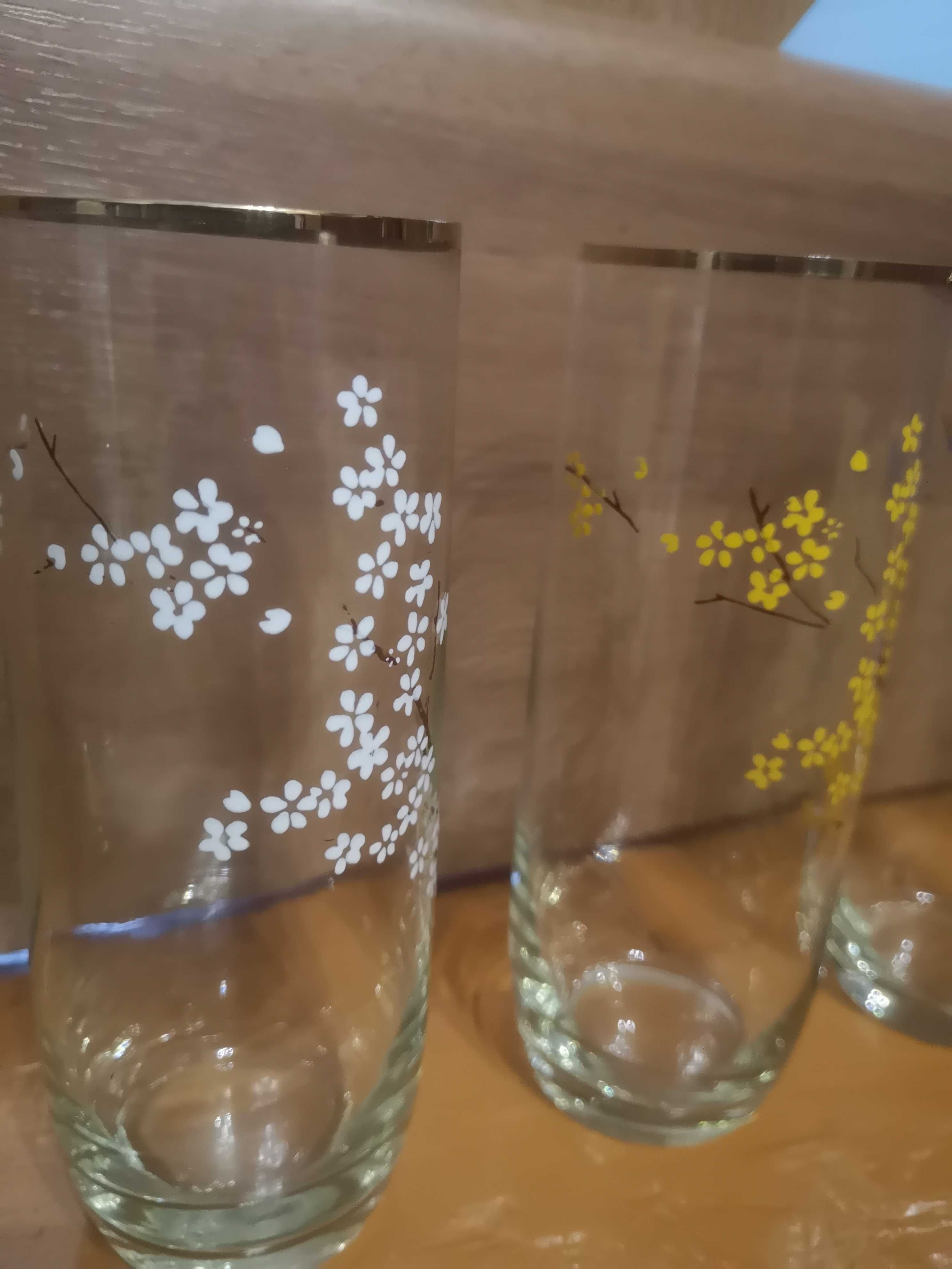 Скляні коктейлеві склянки з розписом
