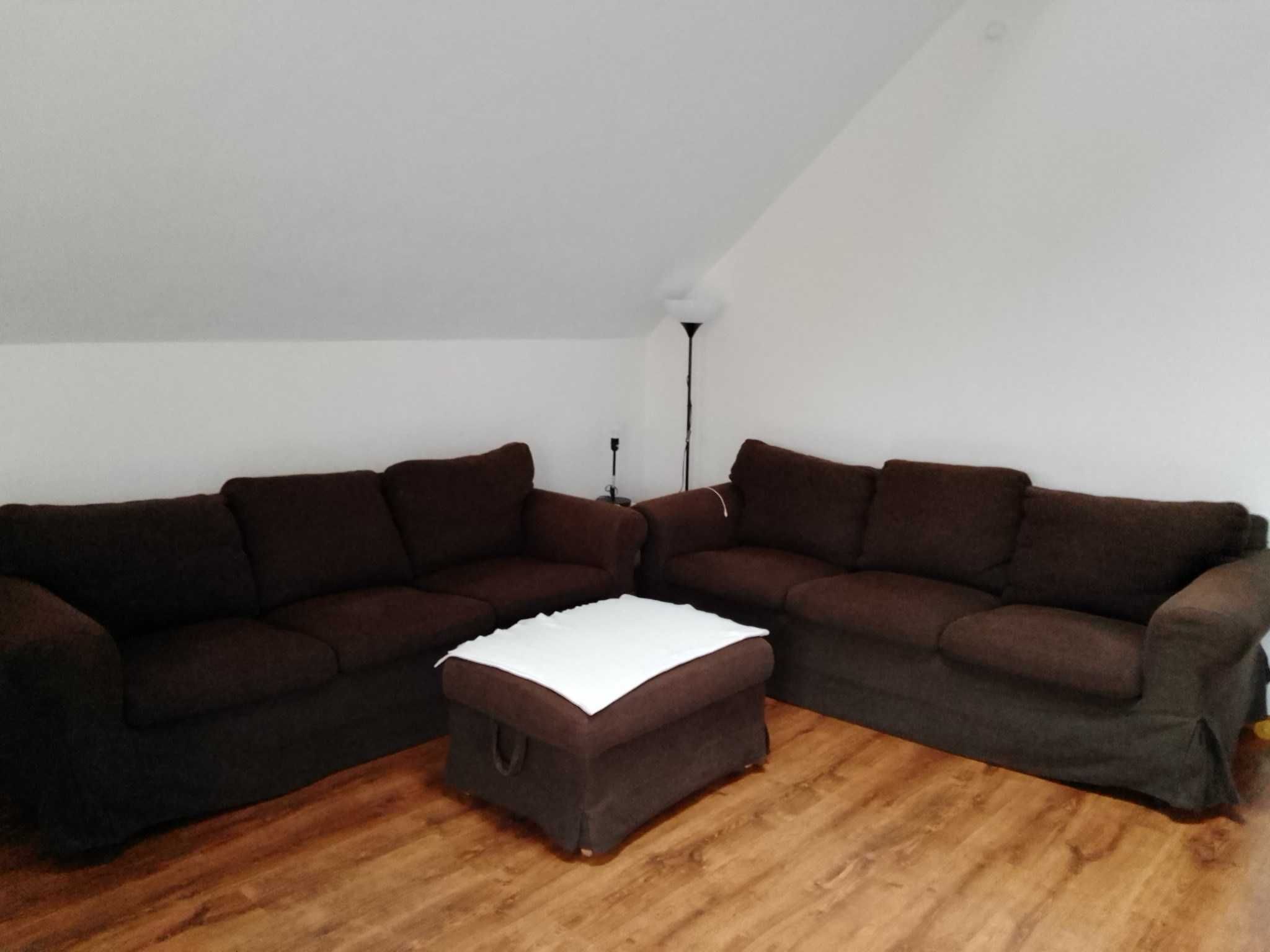 Ikea sofa ektorp x2 + podnóżek