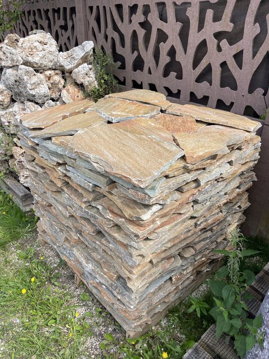 ŁUPEK NATURALNY Kamień na Taras Schody Okładzina Dzikówka Cokół