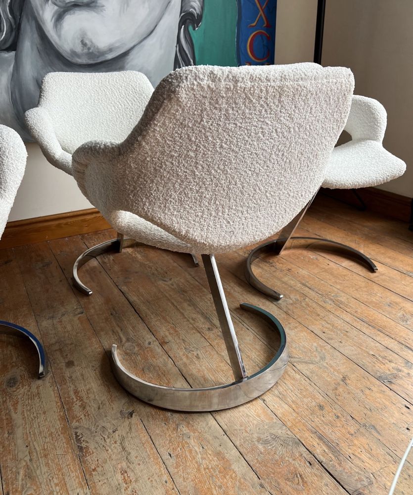 Boris Tabacoff Mobilier Modulaire Moderne krzesło Scimitar. Mid centur