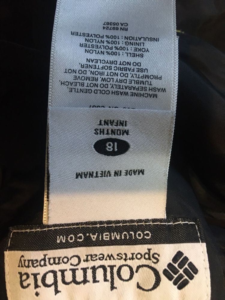 Комбинезон зимний Columbia 80 + 6 см + шапочка