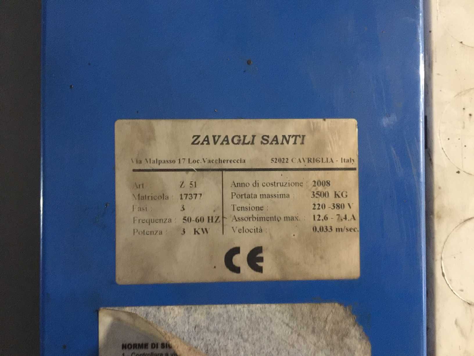 Подъемник Zavagli santi z31 на 3,5т