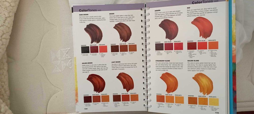 1500 color mixing recepies for oil,acrylic&watercolor