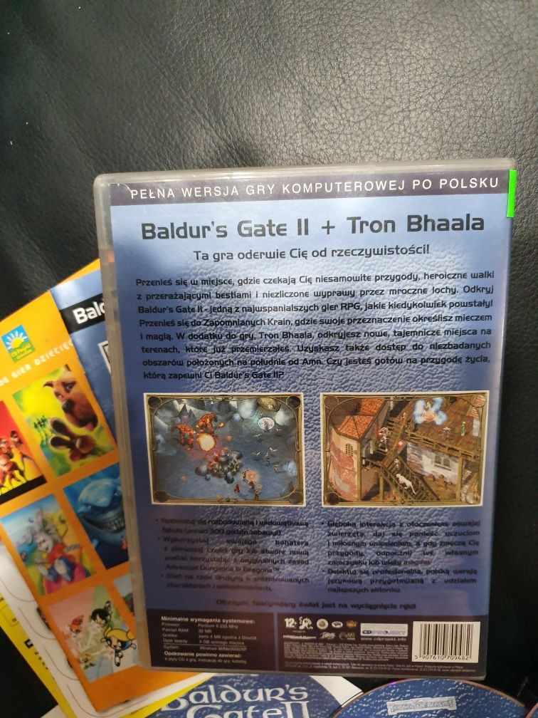 Gra gry pc Baldur's Gate II 2 + Tron Bhaala PL unikat od kolekcjonera