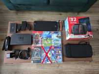 Nintendo Switch 2 + gry + 2x SDExpress 256GB+ Etui, ładowarka, paragon