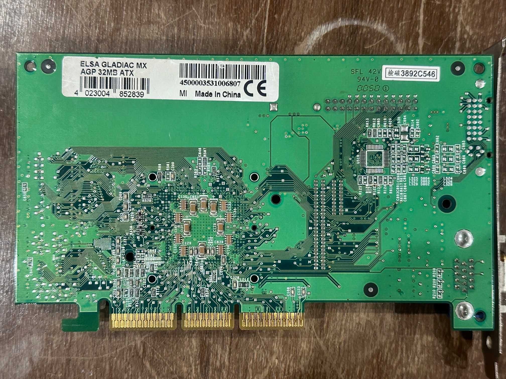 Karta graficzna ELSA GLADIAC MX AGP 32MB z VideoModul - RETRO PC