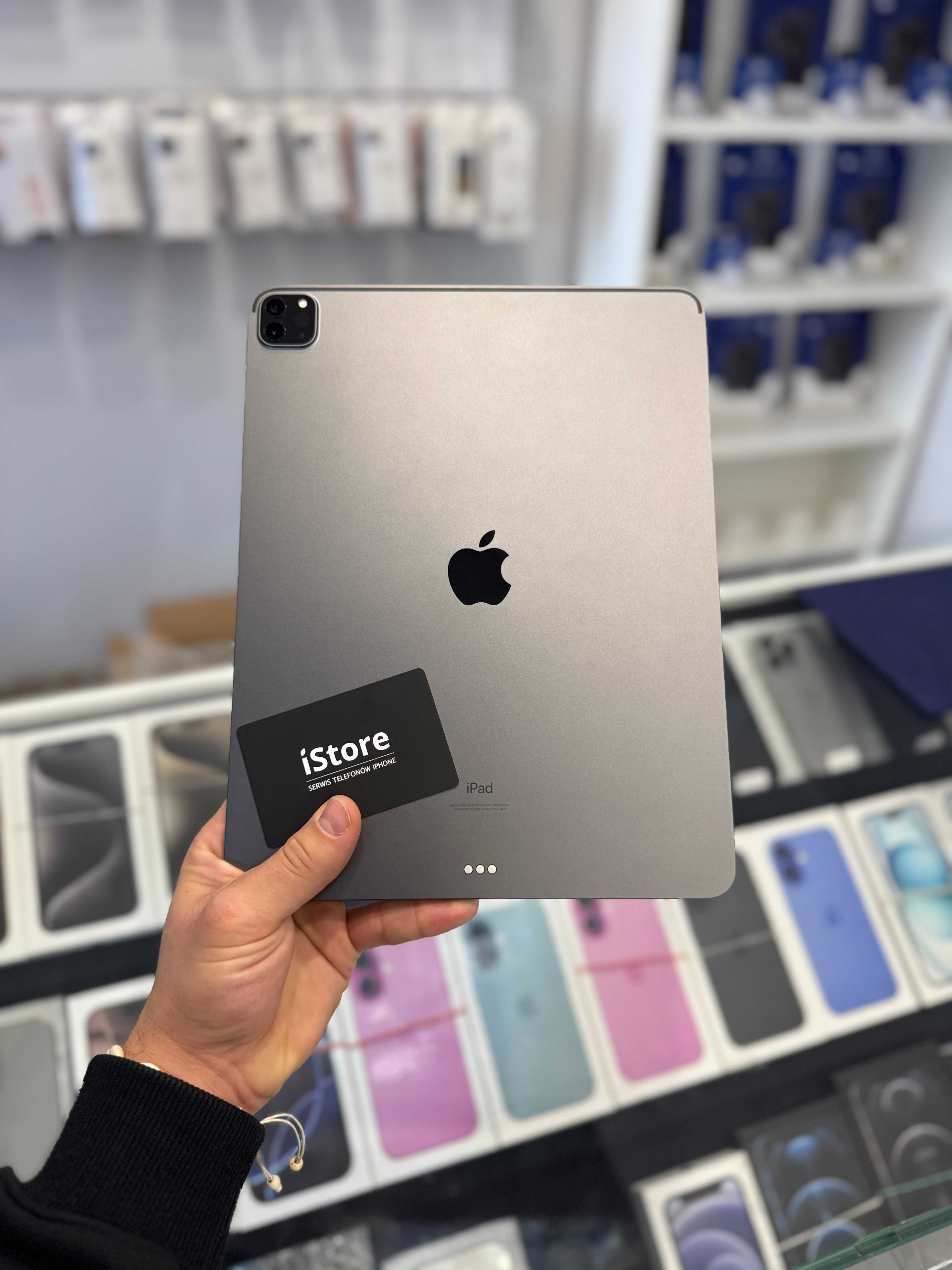 Apple iPad PRO 12.9 cala • 5 gen. WiFi 128 GB • Space Gray • jak NOWY