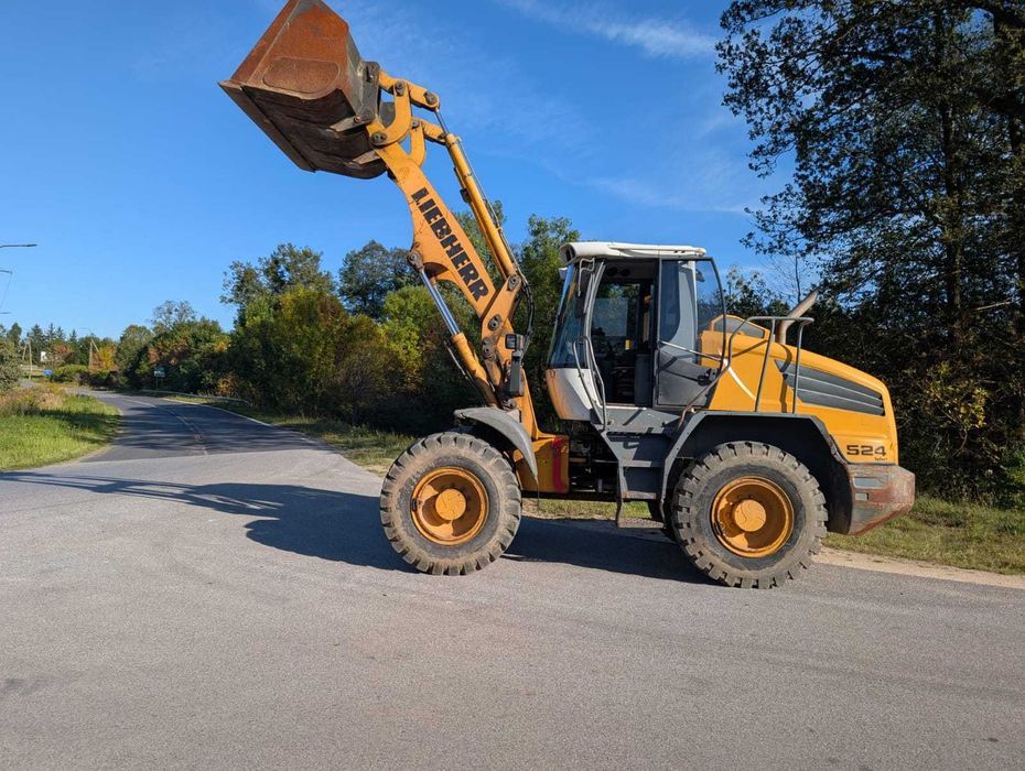 Ładowarka kołowa LIEBHERR L524 koparka transport prace ziemne wynajem