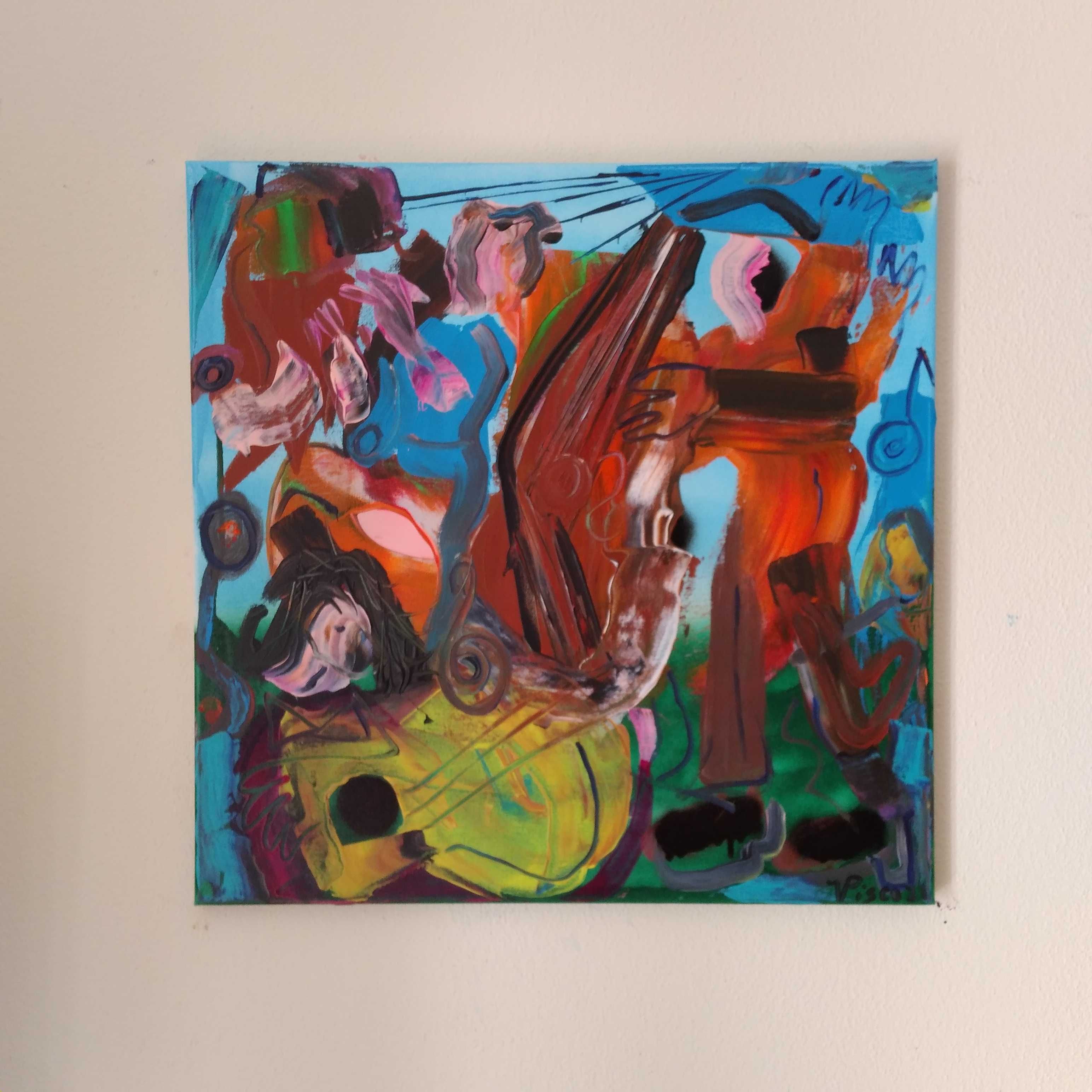 Pintura, ACRÍLICO SOBRE TELA, 50x50cm.