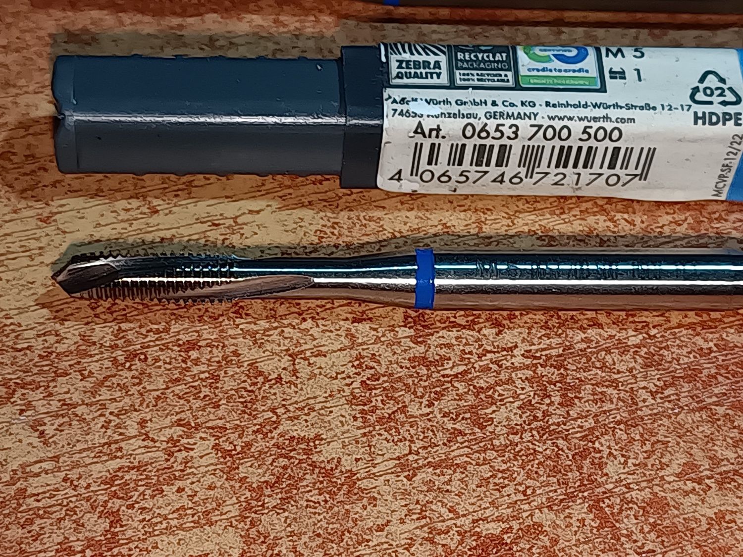 WURTH Gwintowniki maszynowe HSCo NeoTap M5/M6 i HSCo M. Performance M8