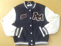 Kurtka typu baseball jacket, H&M, 134, bialo-granatowa