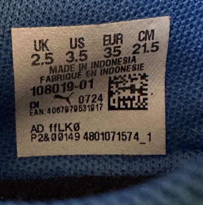 Бутсы PUMA Future 7 Play MG р. EUR-35/34-22 см.