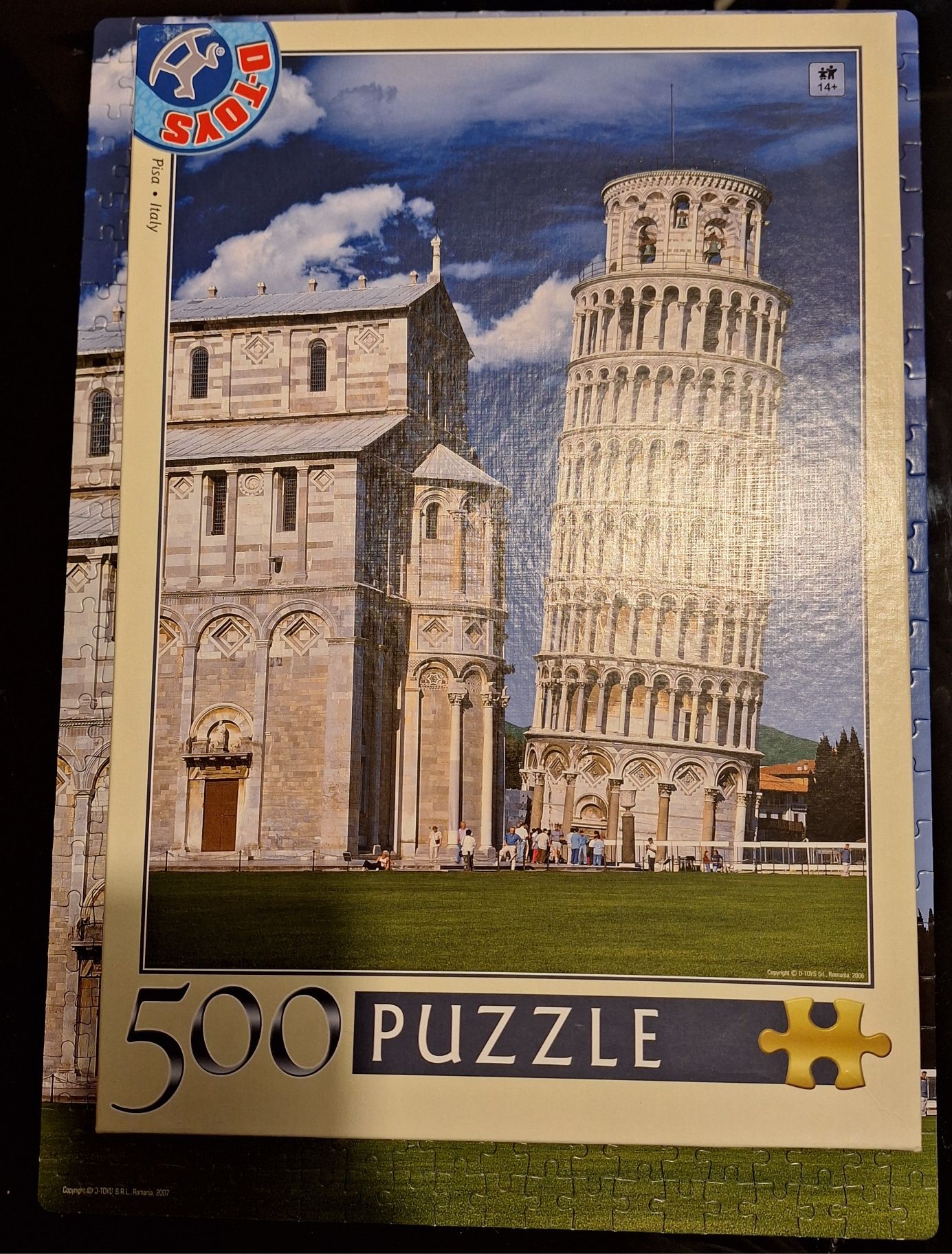 Puzzle brak 1 elementu Krzywa wieża w Pizie 500 elementów Włochy y