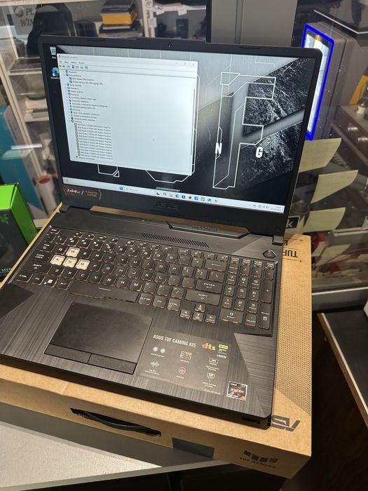 Asus TUF GAMING A15 Fa506n full zestaw z wrzesnia 2025 jeszcze 23mc gw