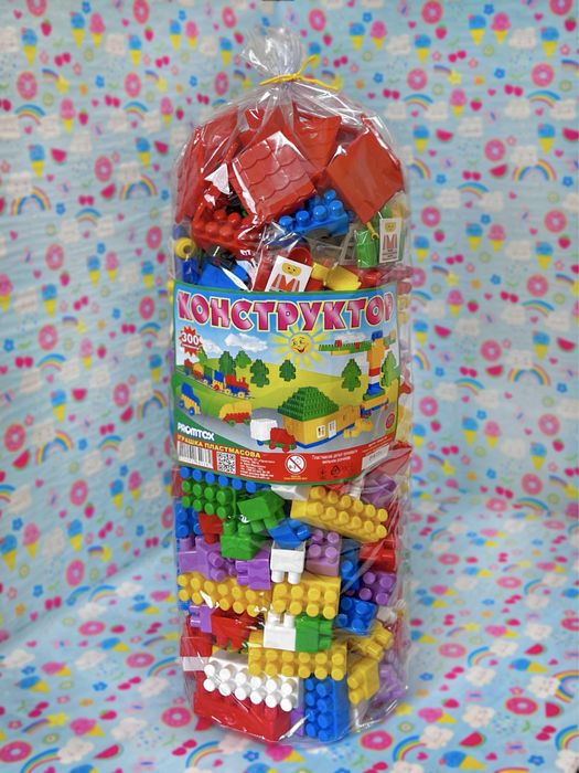 Конструктор великий на 300 елементів | Блоковий конструктор | Іграшки
