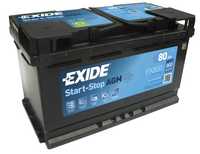 Akumulator 80Ah 800A EXIDE AGM P+ START STOP EK800