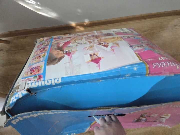 Playmobil Princess 70447 duży zamek księżniczek pałac uszkodzone opako