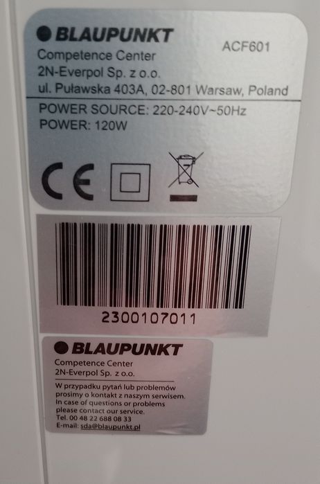 Klimatyzator Blaupunkt