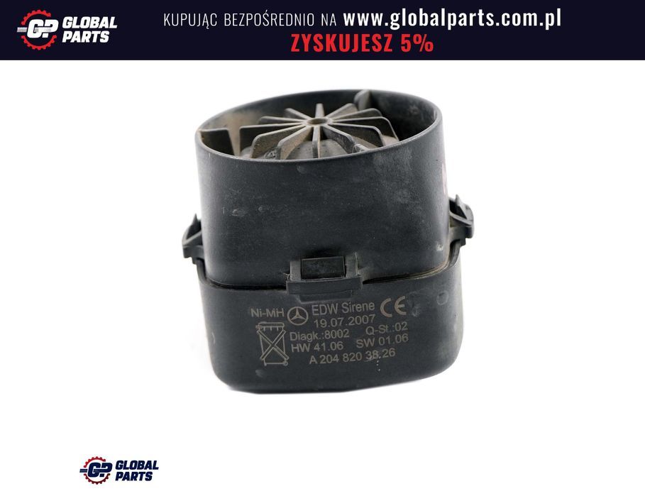 Mercedes W204 Czujnik Antywłamaniowy Syrena Klakson